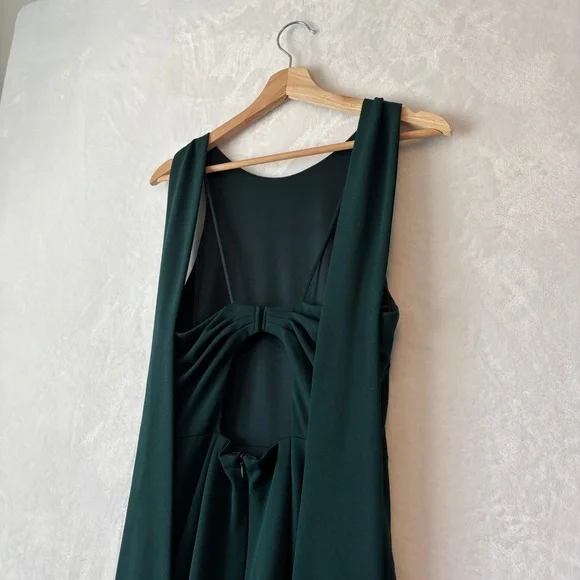 BHLDN green London Crepe Dress 4‎ - Picture 9 of 15